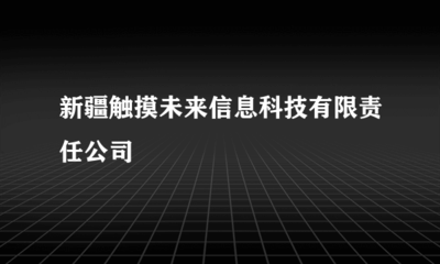 新疆觸摸未來信息科技有限責任公司 專業代理國內各類廣告服務
